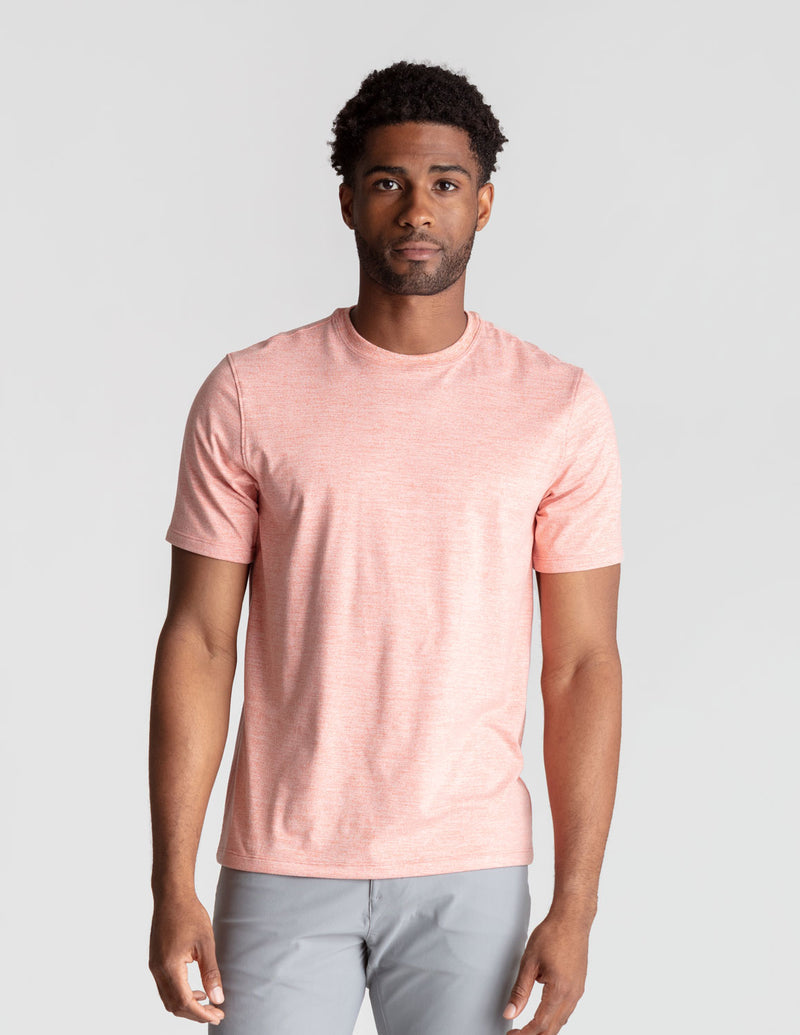 Supersoft Tee - Peach Please Heather (The Hold The Line)