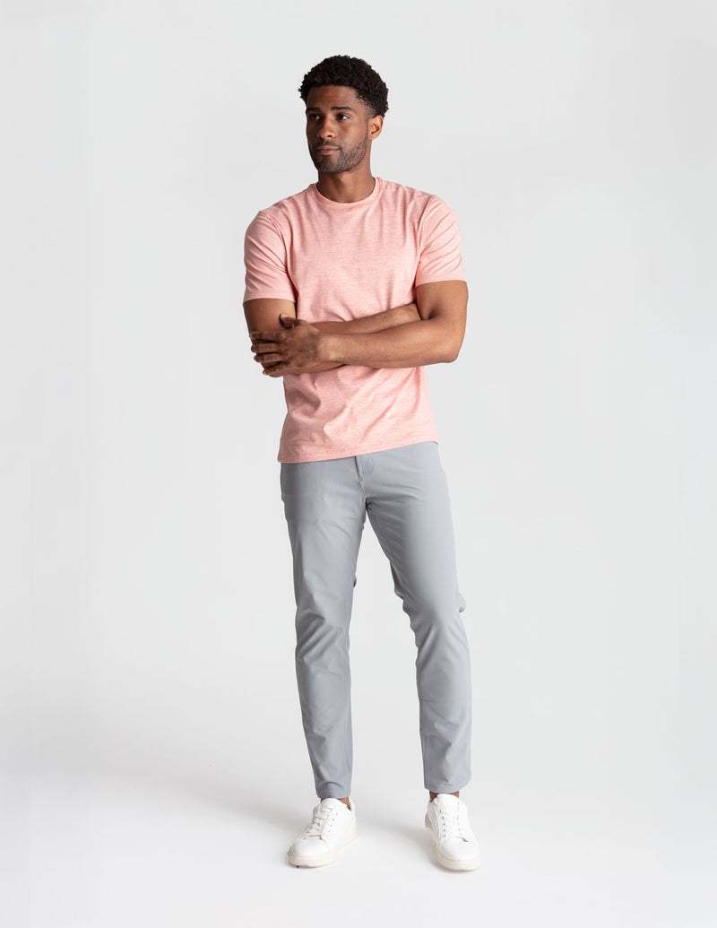 Supersoft Tee - Peach Please Heather (The Hold The Line)