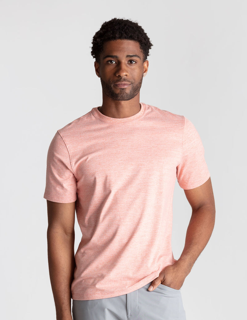 Supersoft Tee - Peach Please Heather (The Hold The Line)